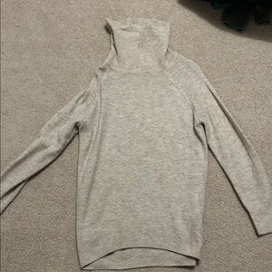 Women's Cream Turtleneck Sweater